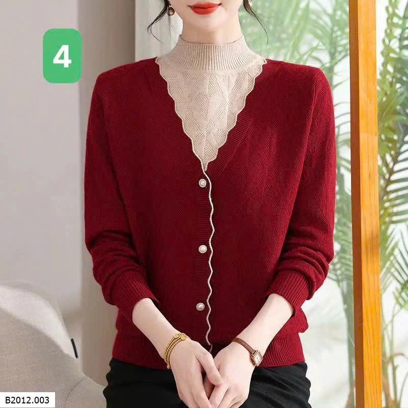 ÁO LEN GIẢ 2 LỚP TRUNG NIÊN  Giá sỉ 175k