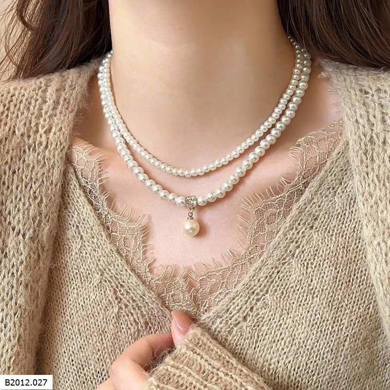 VÒNG CỔ NGỌC TRAI GOLICC  Giá sỉ 160k