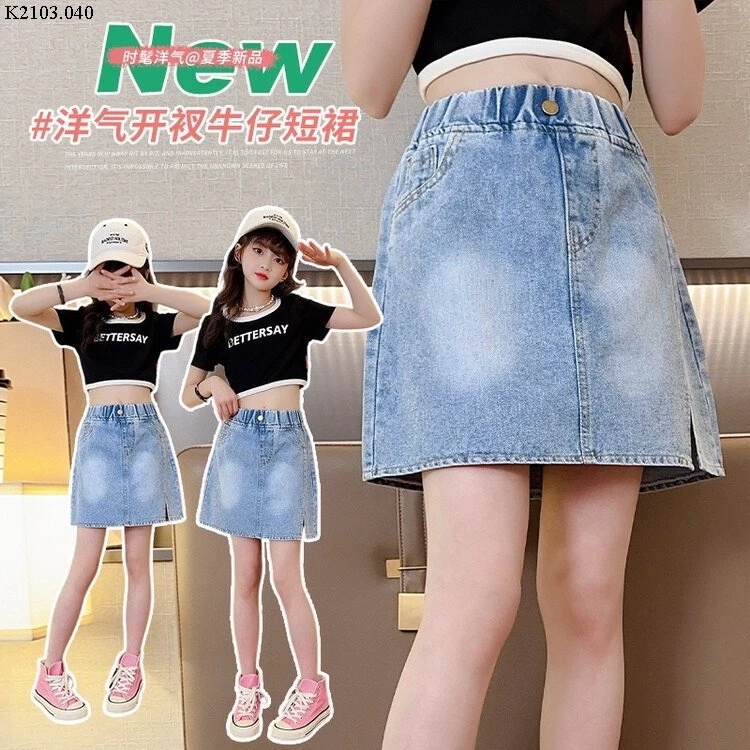 CHÂN VÁY JEANS DÁNG NGẮN CHO BG Sỉ 106k/c