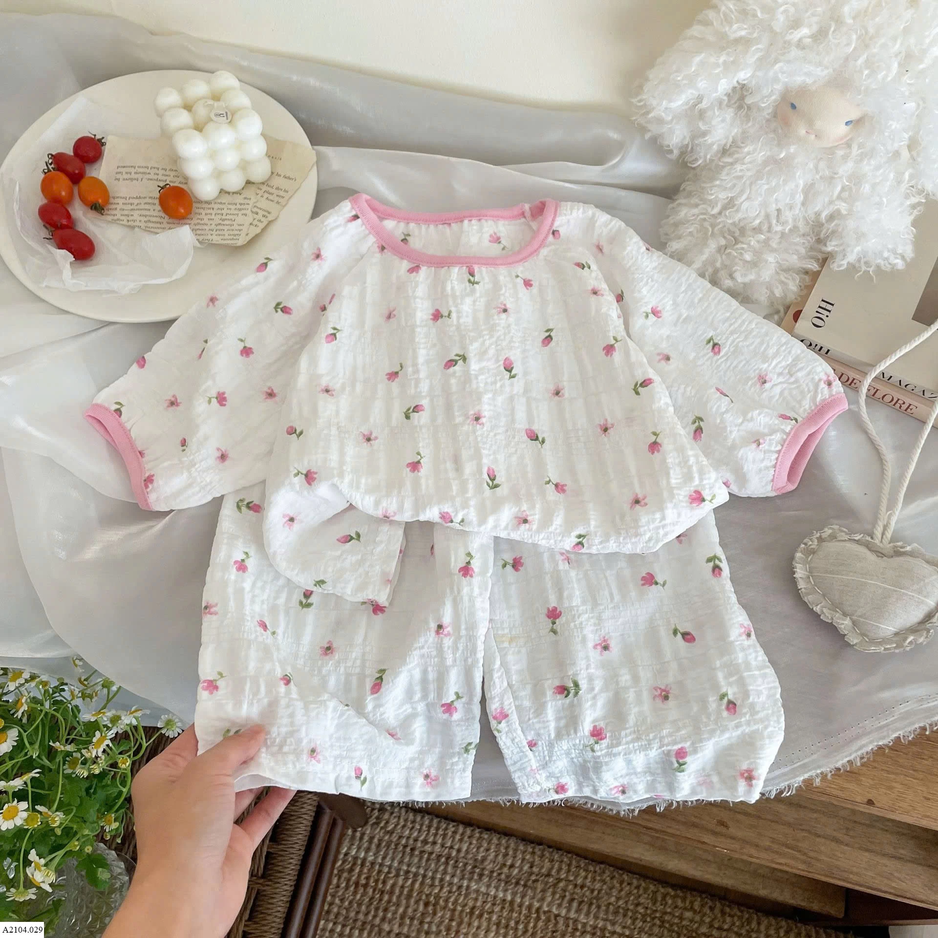   BỘ NGỦ BÉ GÁI DỄ THƯƠNG  Giá sỉ như sau: Sz 80-120: 57k/b Sz 130-150: 70k/b