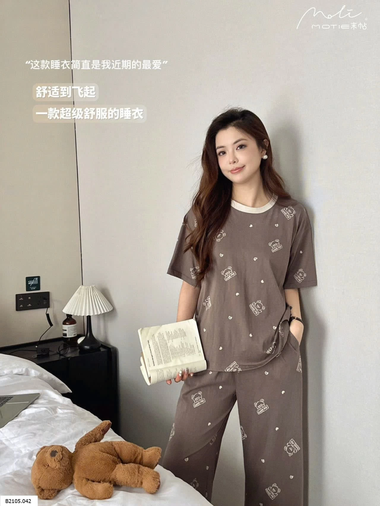 BỘ COTTON CỘC MẶC NHÀ HÃNG MOTIE  Sỉ 225k