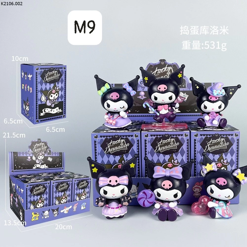 MÔ HÌNH KUROMI  Sỉ  137k/ 1 sét 6 hộ