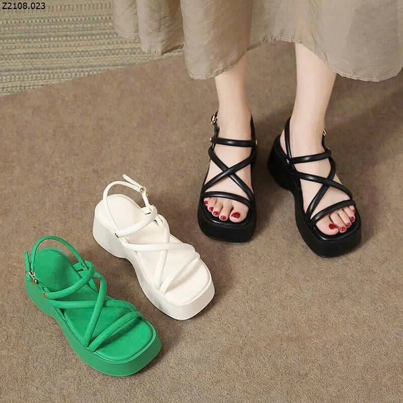 SANDAL QUAI MẢNH CAO CẤP ĐỘN ĐẾ  Si 158k