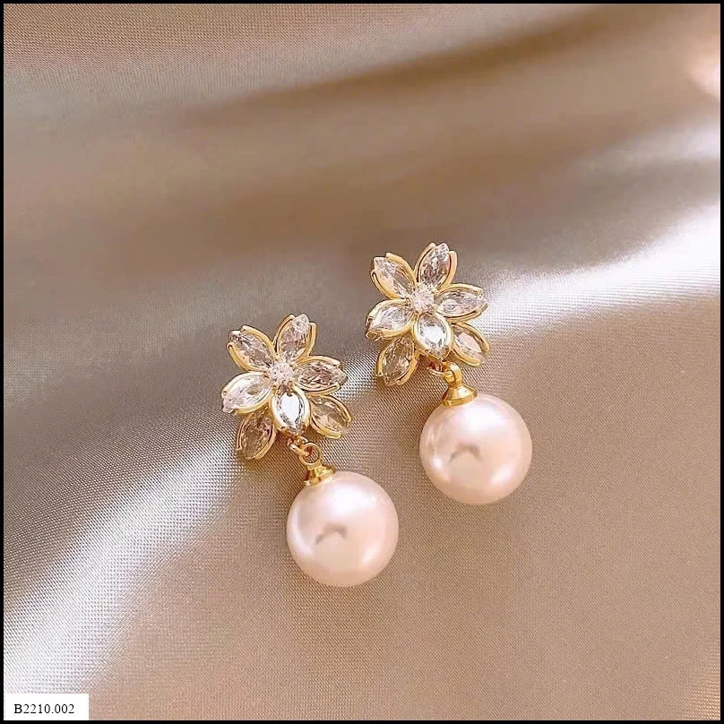 Hoa tai gollic đính hoa Giá sỉ 120k/đôi