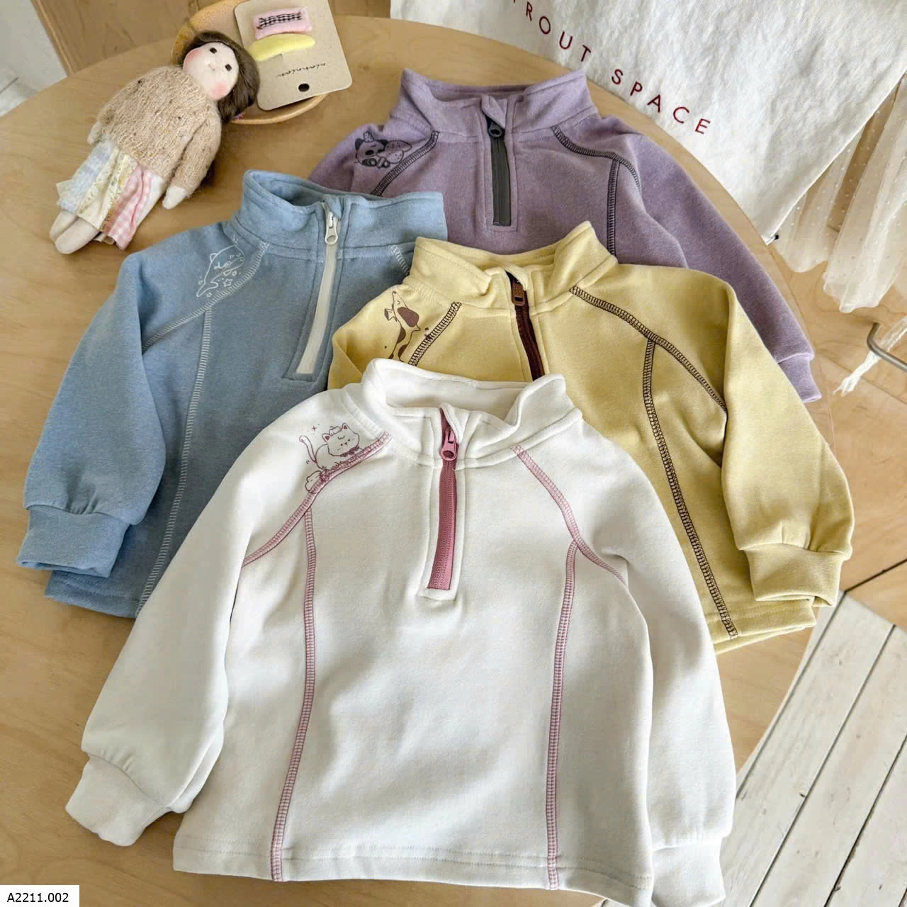 ÁO NỈ CỔ KHÓA HÃNG NINGLI Giá sỉ 135k