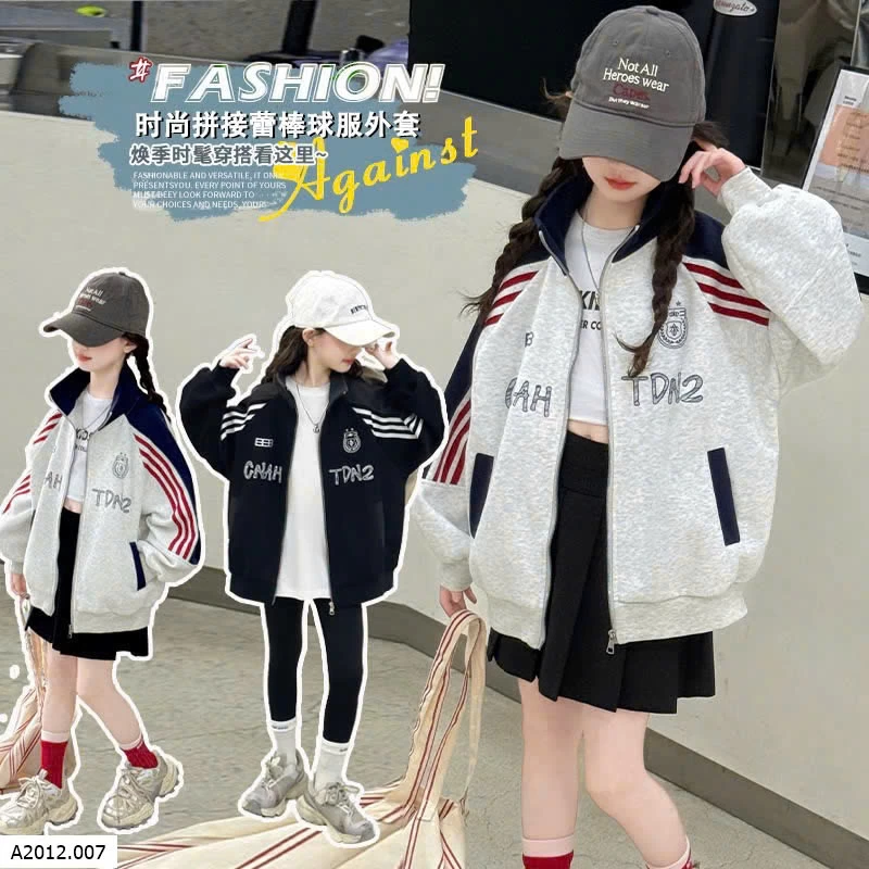 ÁO KHOÁC NỈ CHO BÉ GÁI Giá sỉ 250ka