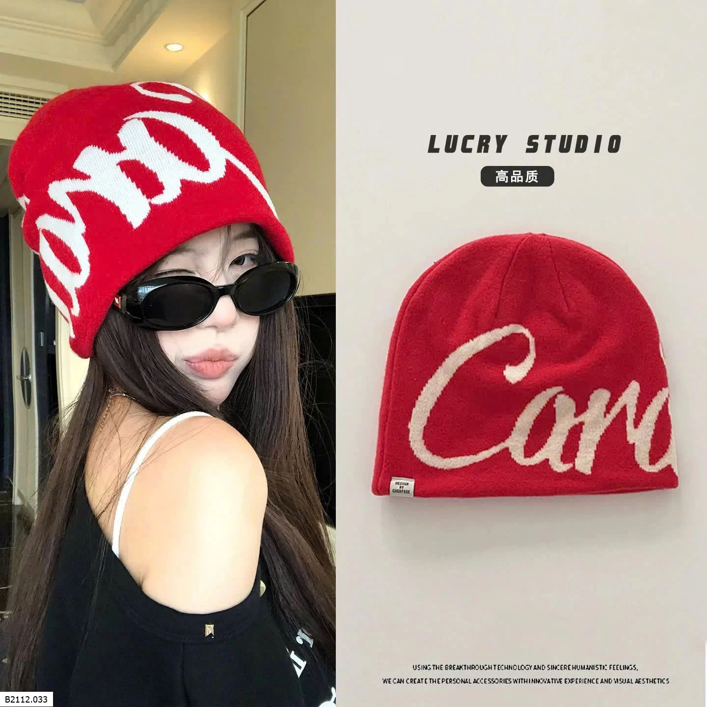 MŨ LEN DỆT KIM Giá sỉ 90k