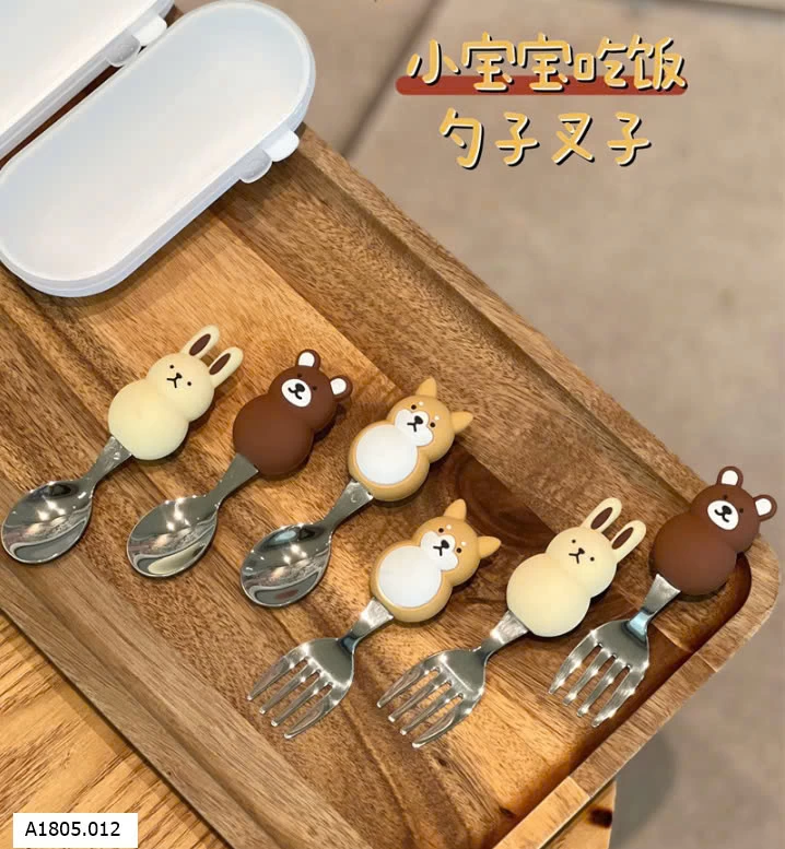 bộ thìa + nĩa + hộp  Sỉ 51k/ bộ thìa + nĩa + hộp 