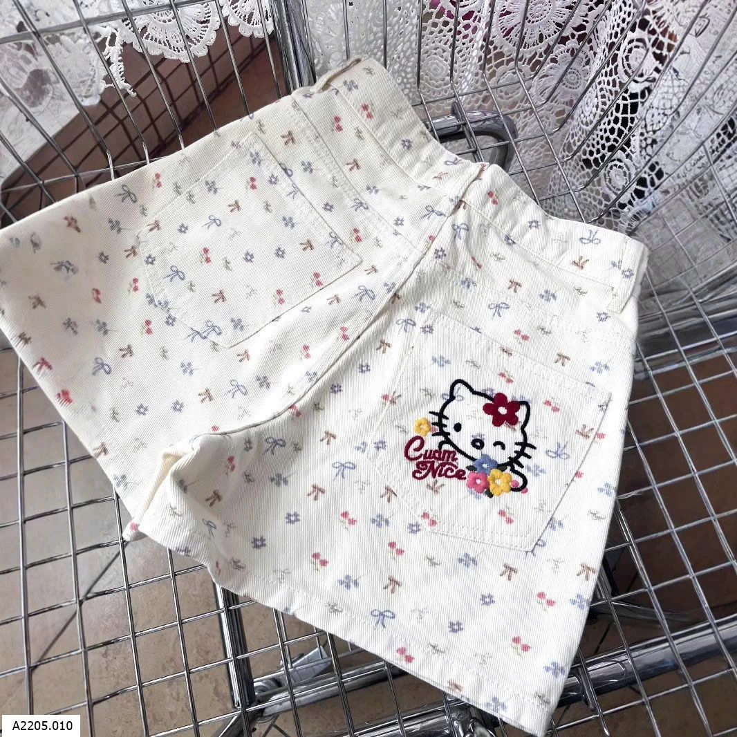 QUẦN SHORT HOẠ TIẾT NƠ  Sỉ 113k