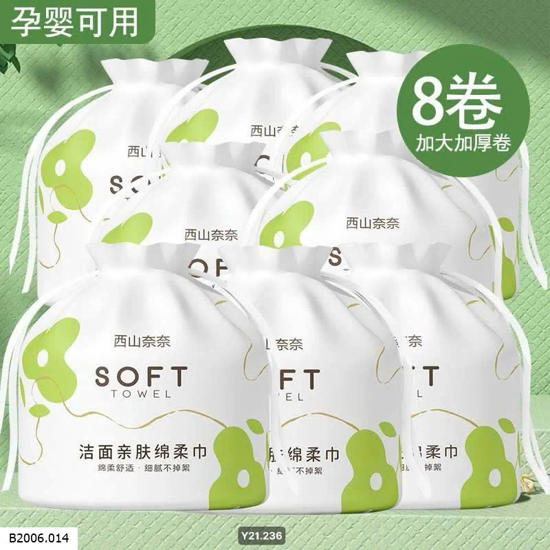 KHĂN LAU MẶT Sỉ 100k/1 set 8 cuộn 
