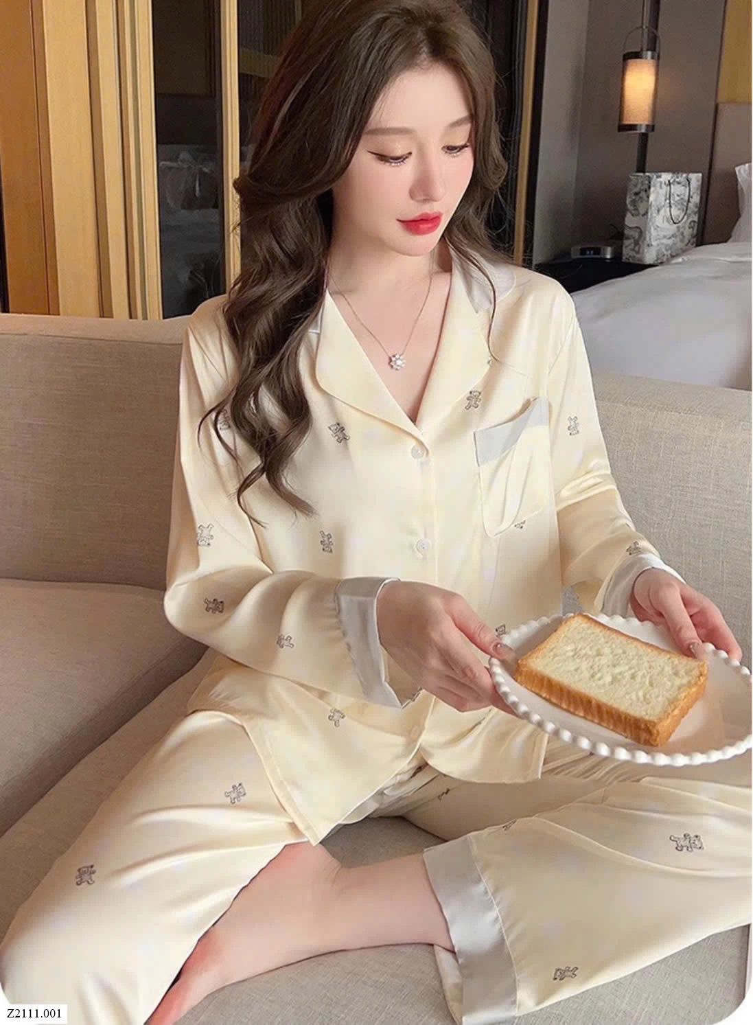 BỘ PIJAMA SATIN   Sỉ 110k