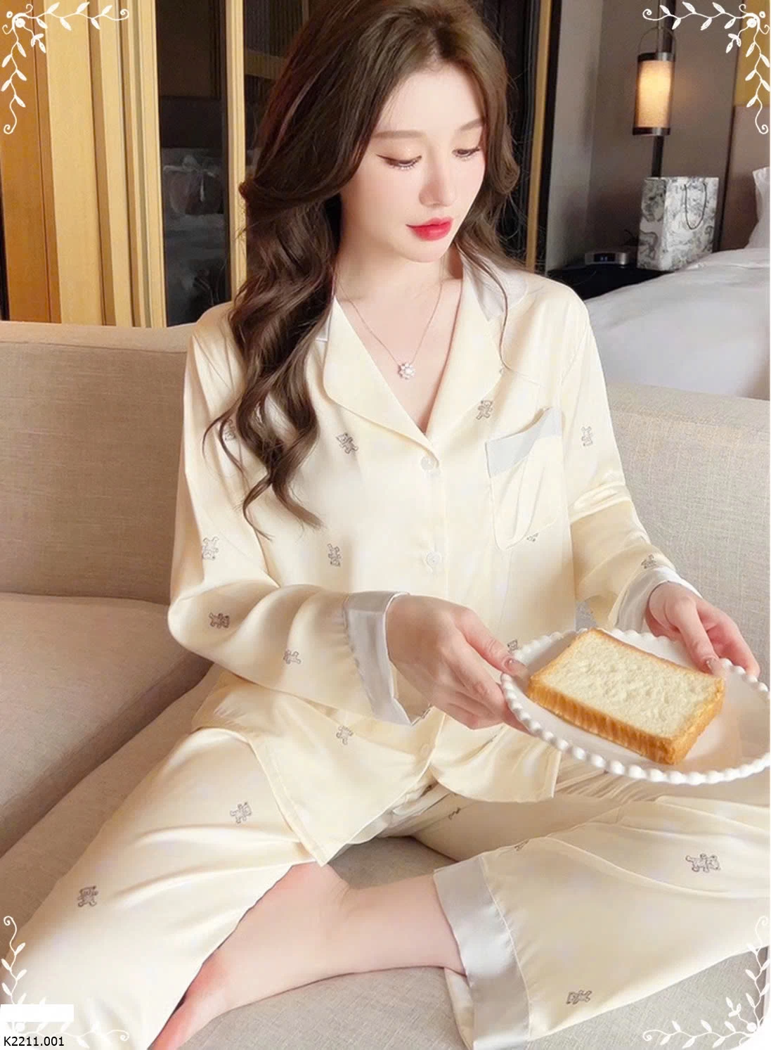 LỤA GẤU BE VÀNG - PIJAMA SATIN   Sỉ 110k