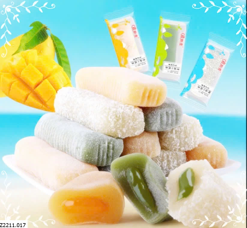 THÙNG 500GR  BÁNH MOCHI DÀI MIX VỊ   Sỉ 66k/1 set 500 gam