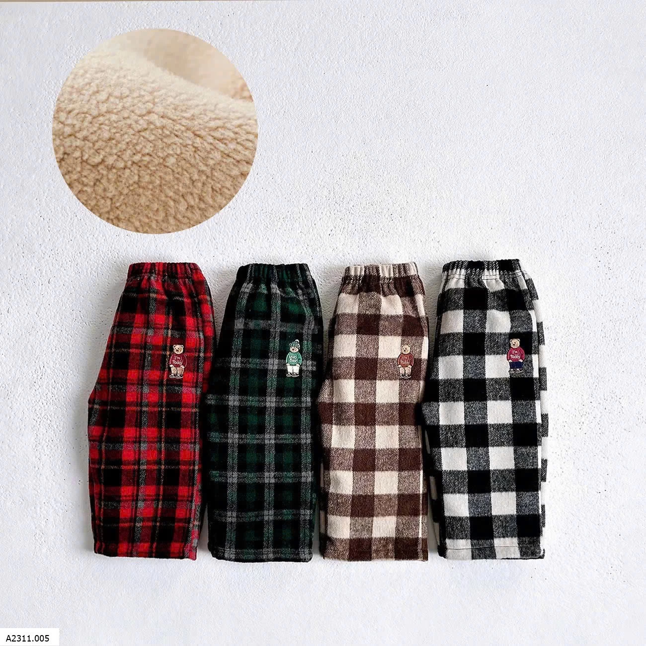 QUẦN KẺ CARO CHO BÉ Giá sỉ 150k