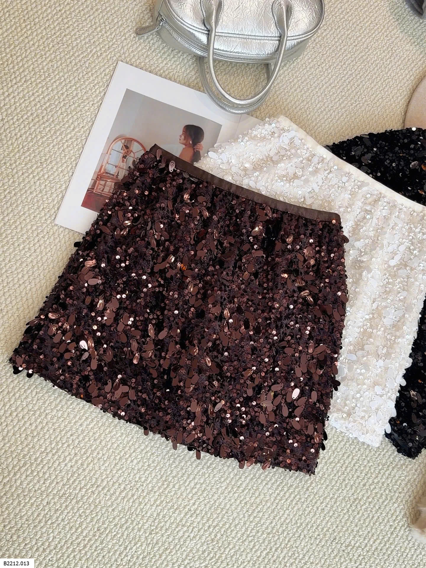 CHÂN VÁY ĐÍNH SEQUIN DÁNG A ANNA Giá sỉ 174k
