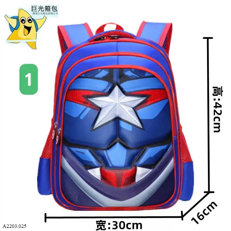 Balo siêu nhân 3D bé trai size to 137k Size bé: 97k