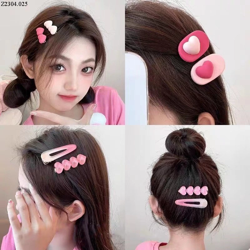 SET KẸP MÁI HEO HỒNG 3O CHI TIẾT SO CUTE  Si 69k/set 30c mix ngẫu nhiên