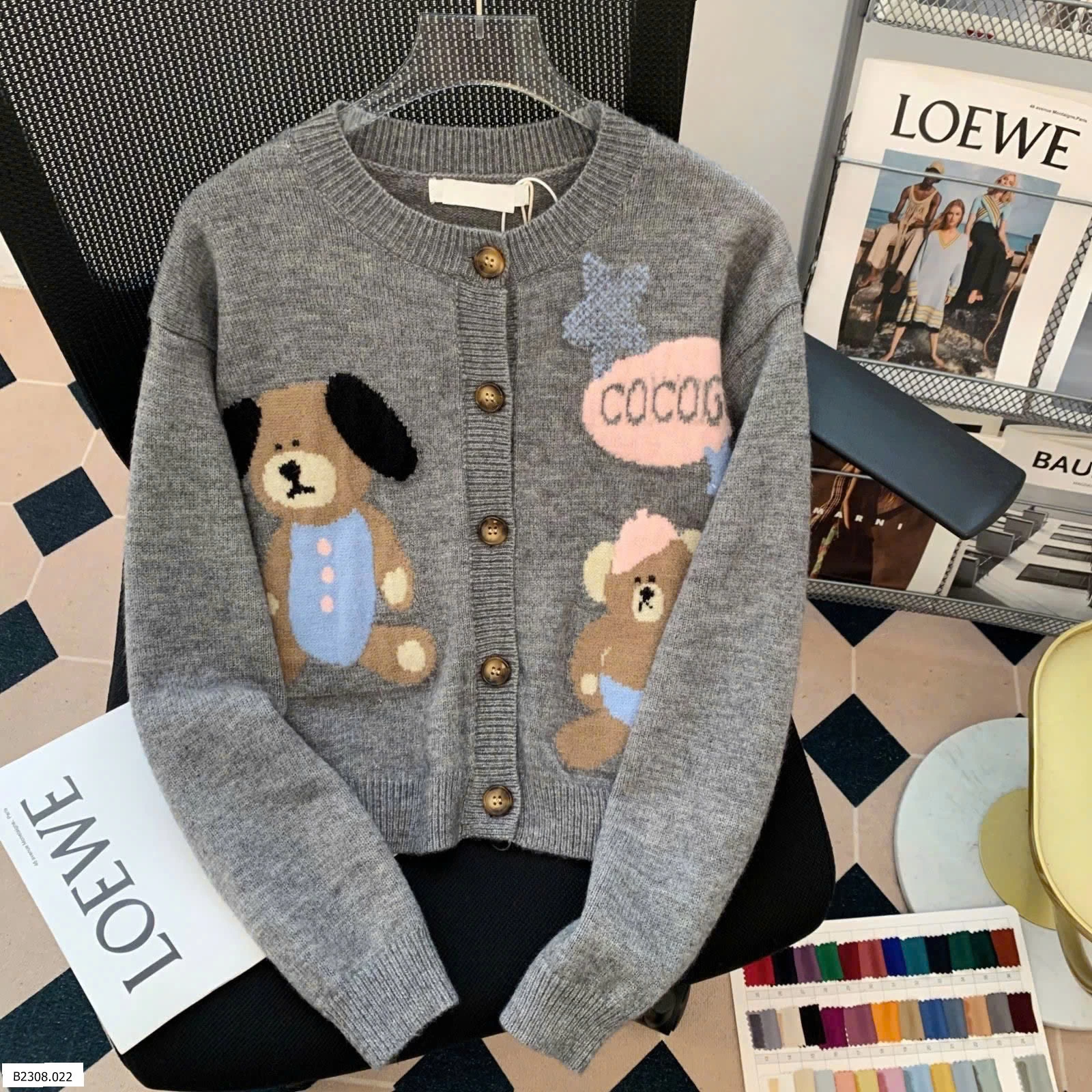 Cardigan Gấu Siêu Xinh   Giá sỉ 128k