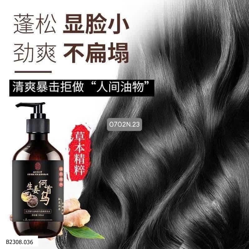 DẦU GỘI GỪNG HÀ THỦ Ô ĐỒNG NHÂN ĐƯỜNG   Giá sỉ  109k/1 set 2 chai
