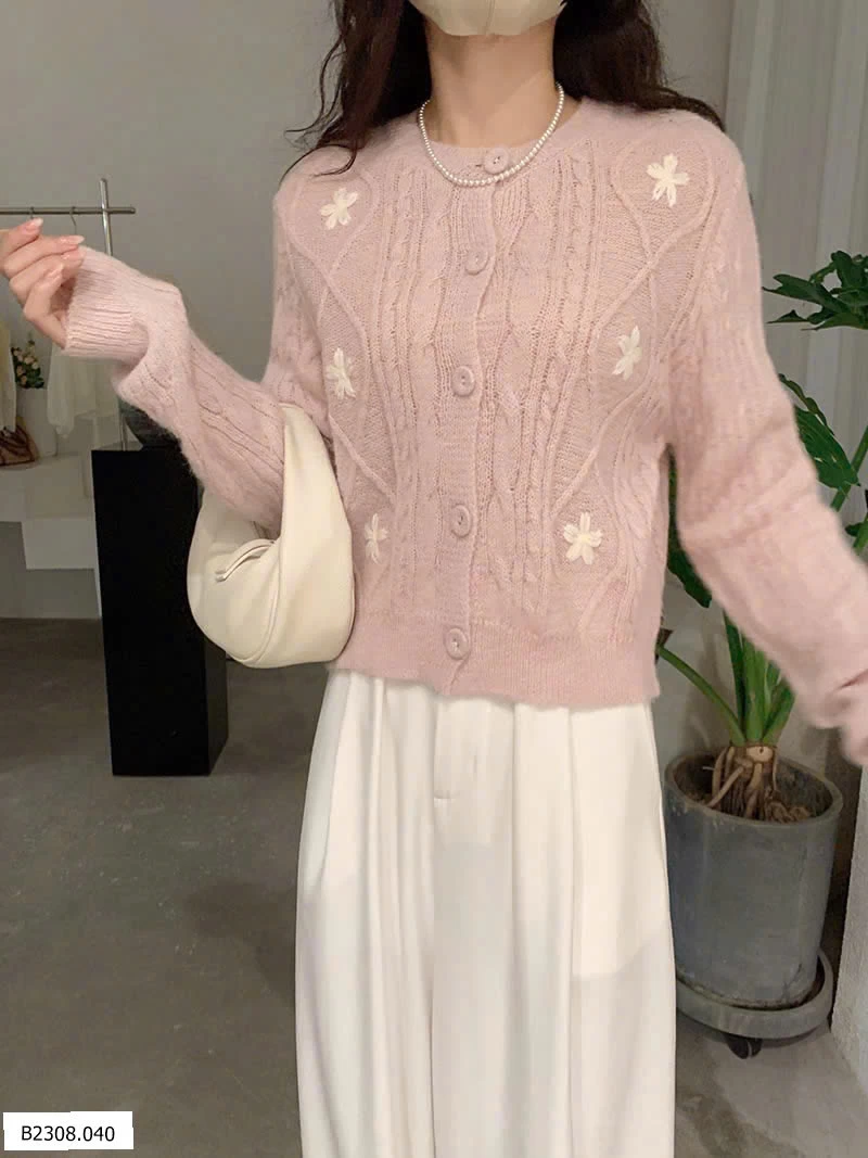 CARDIGAN LEN THÊU HOA     Giá sỉ 220k