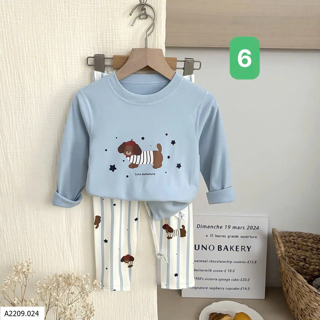 BST BỘ DÀI TAY MẶC NHÀ CHO BÉ  Giá sỉ sz 80-100: 60k  sz 110-120: 70k  sz 130-140: 75k  sz 150-160: 80k 
