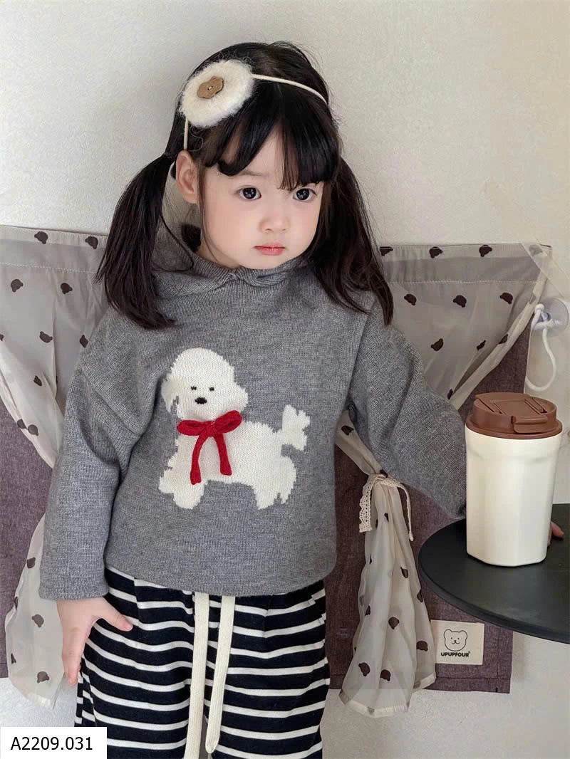 ÁO LEN CÓ MŨ CHO BÉ   Giá sỉ 149k