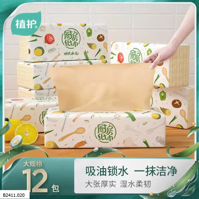 SET 12 GÓI KHĂN GIẤY NHÀ BẾP ĐA NĂNG Giá sỉ 150k/s