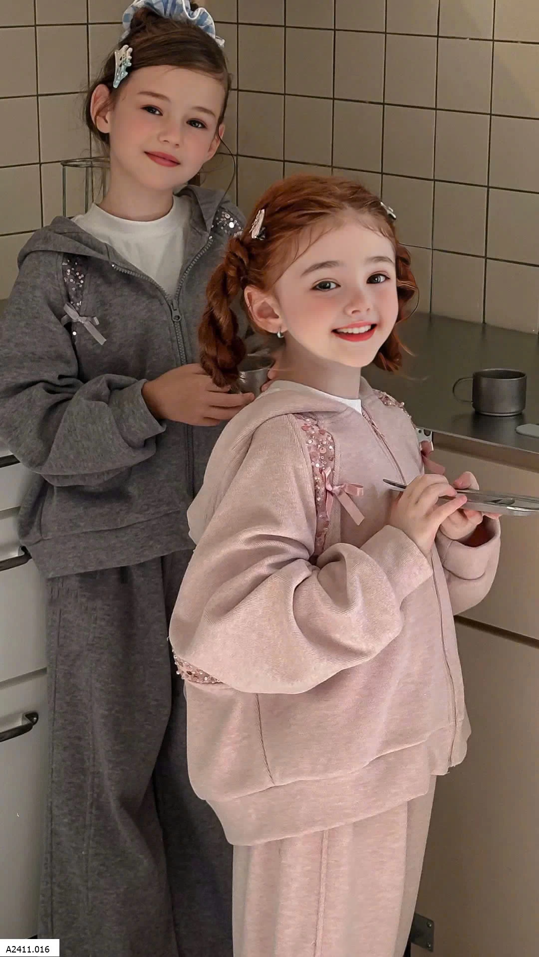 BỘ KHOÁC NỈ TAI THỎ BG Giá sỉ 375k