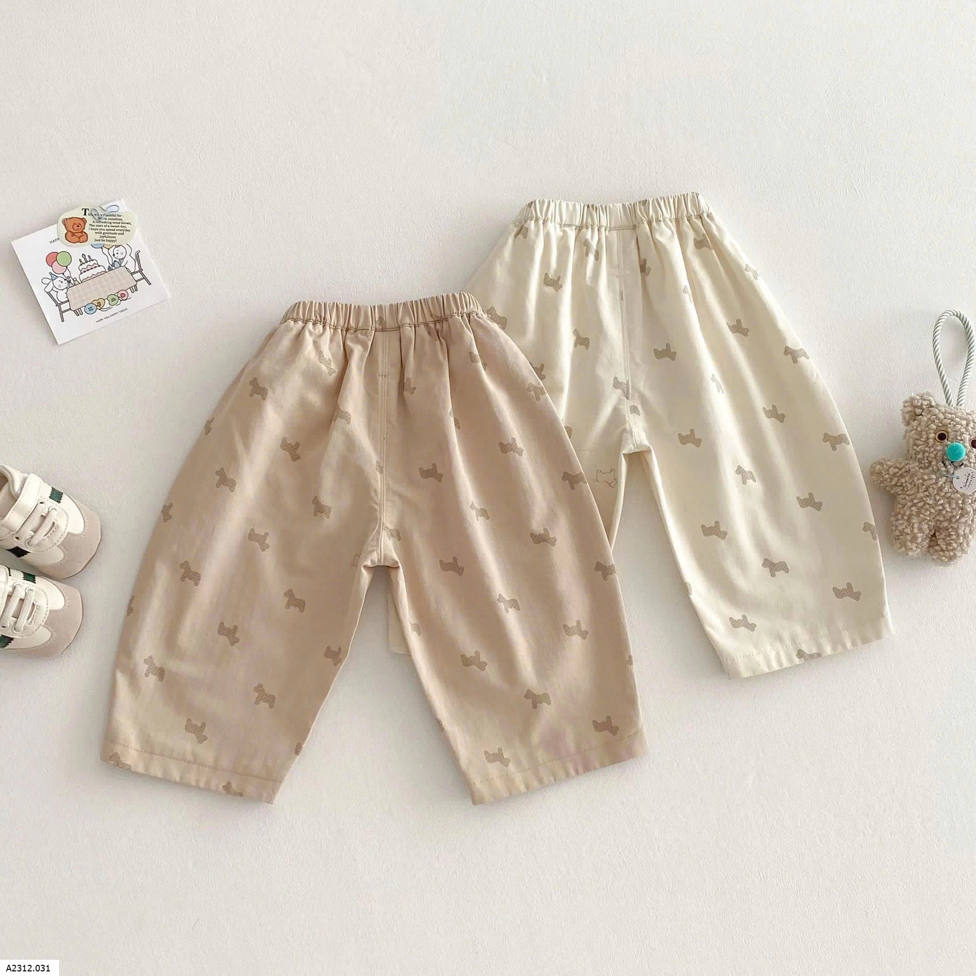 QUẦN SUÔNG IN HỌA TIẾT BG Giá sỉ 112k