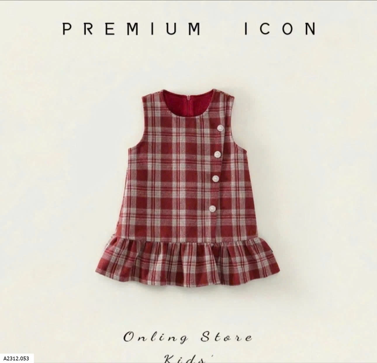 VÁY DẠ CARO ĐỎ PREMIUM Giá sỉ 139k