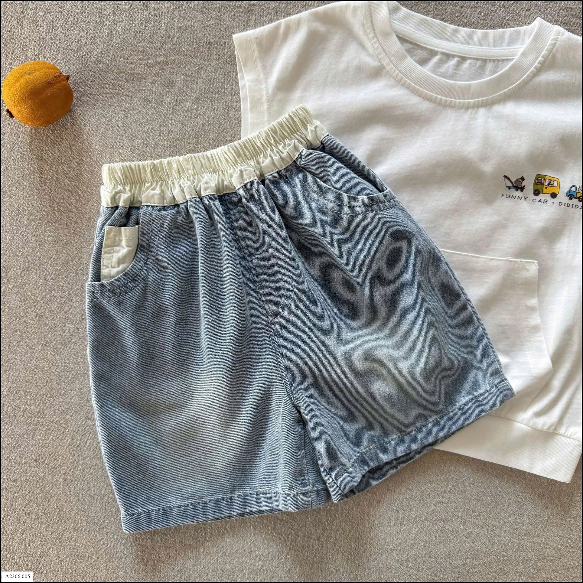 QUẦN SHORT JEANS MICKEY BÉ TRAI Sỉ giá 154K