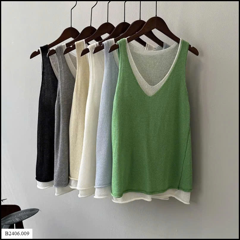 ÁO SÁT NÁCH CỔ V NỮ Sỉ giá 110k