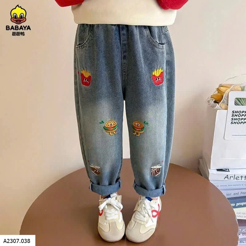 Quần jeans thêu Sỉ 129k