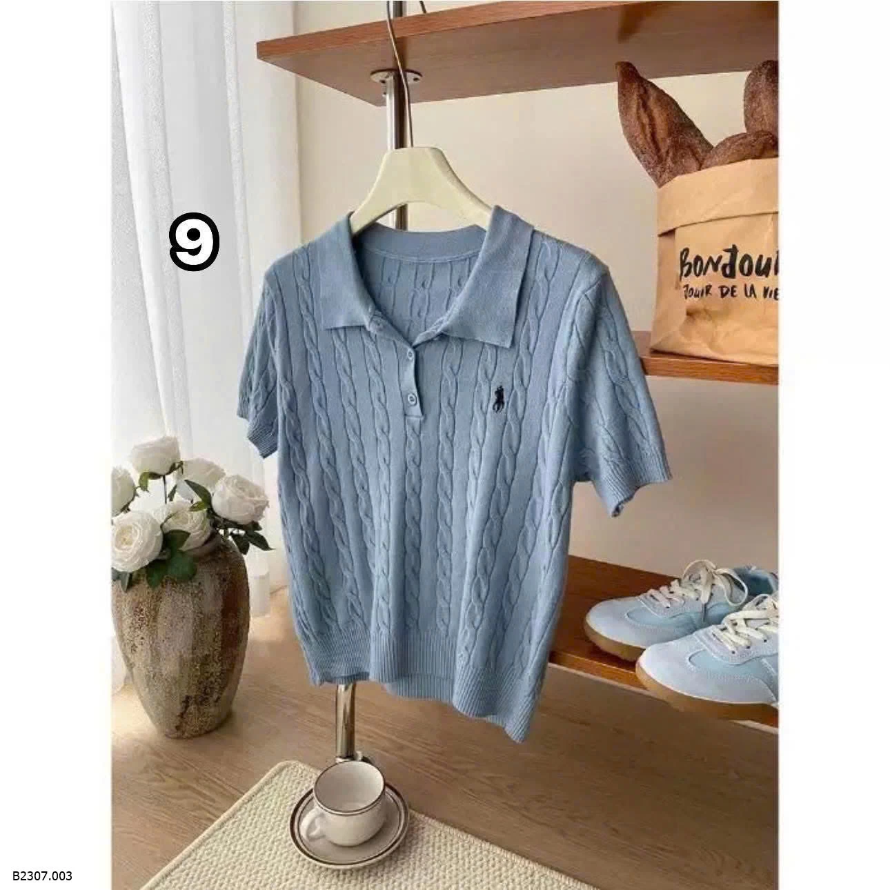 ÁO POLO THÊU NGỰA NỮ Sỉ 100k