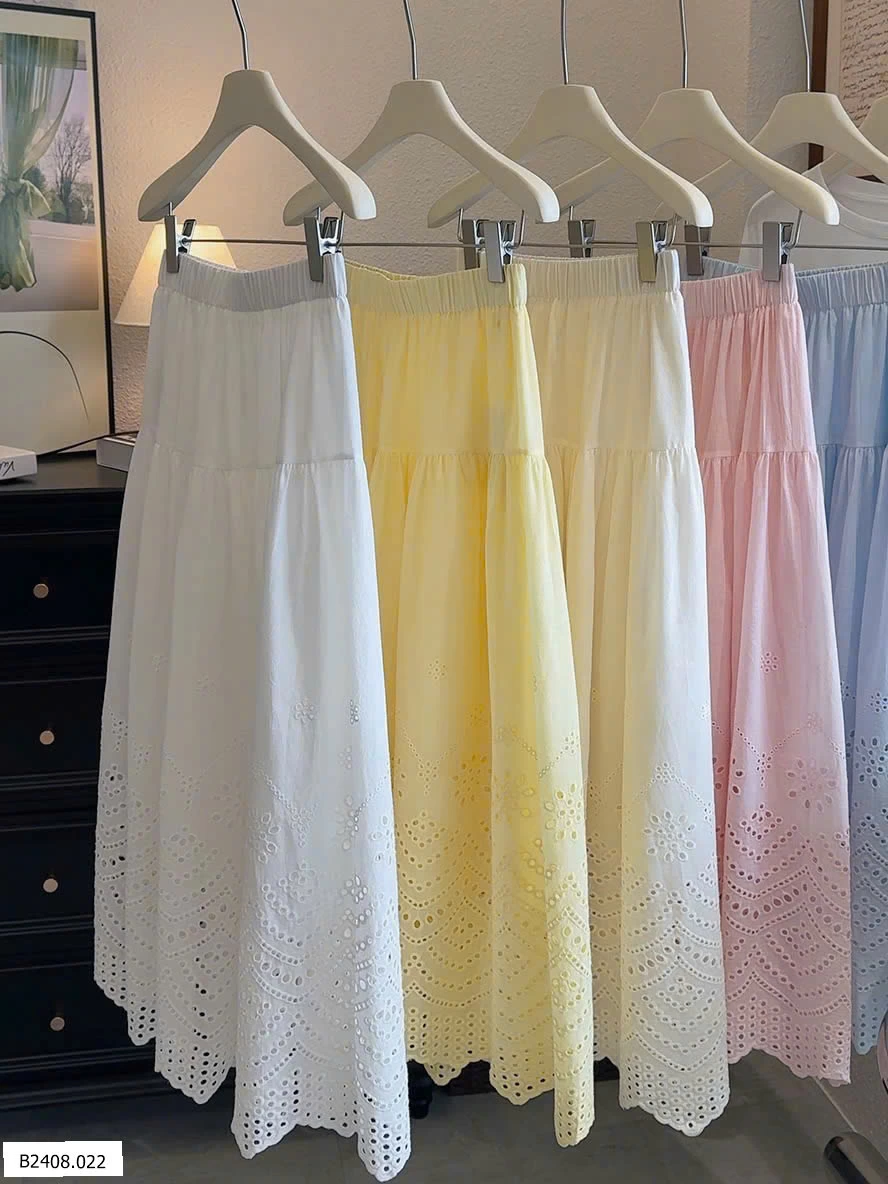 CHÂN VÁY REN XOÈ ANNA   Giá sỉ 184k