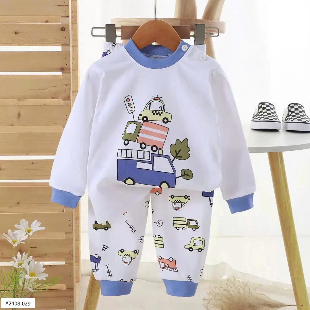 Bộ mặc nhà thu đông cho bé  Giá sỉ 69k