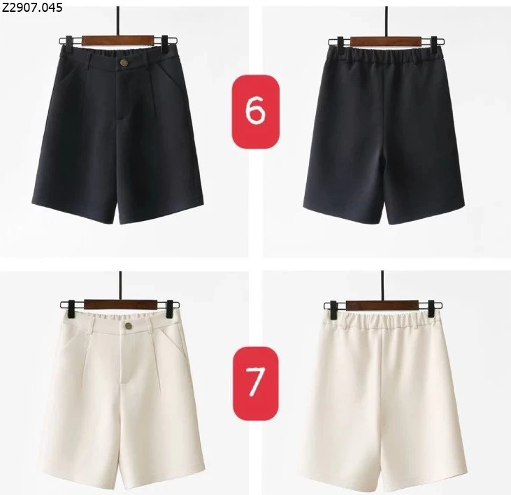 QUẦNN SHORT VẢI NỮ  DÁNG DÀI ( M6-7 ) #102k