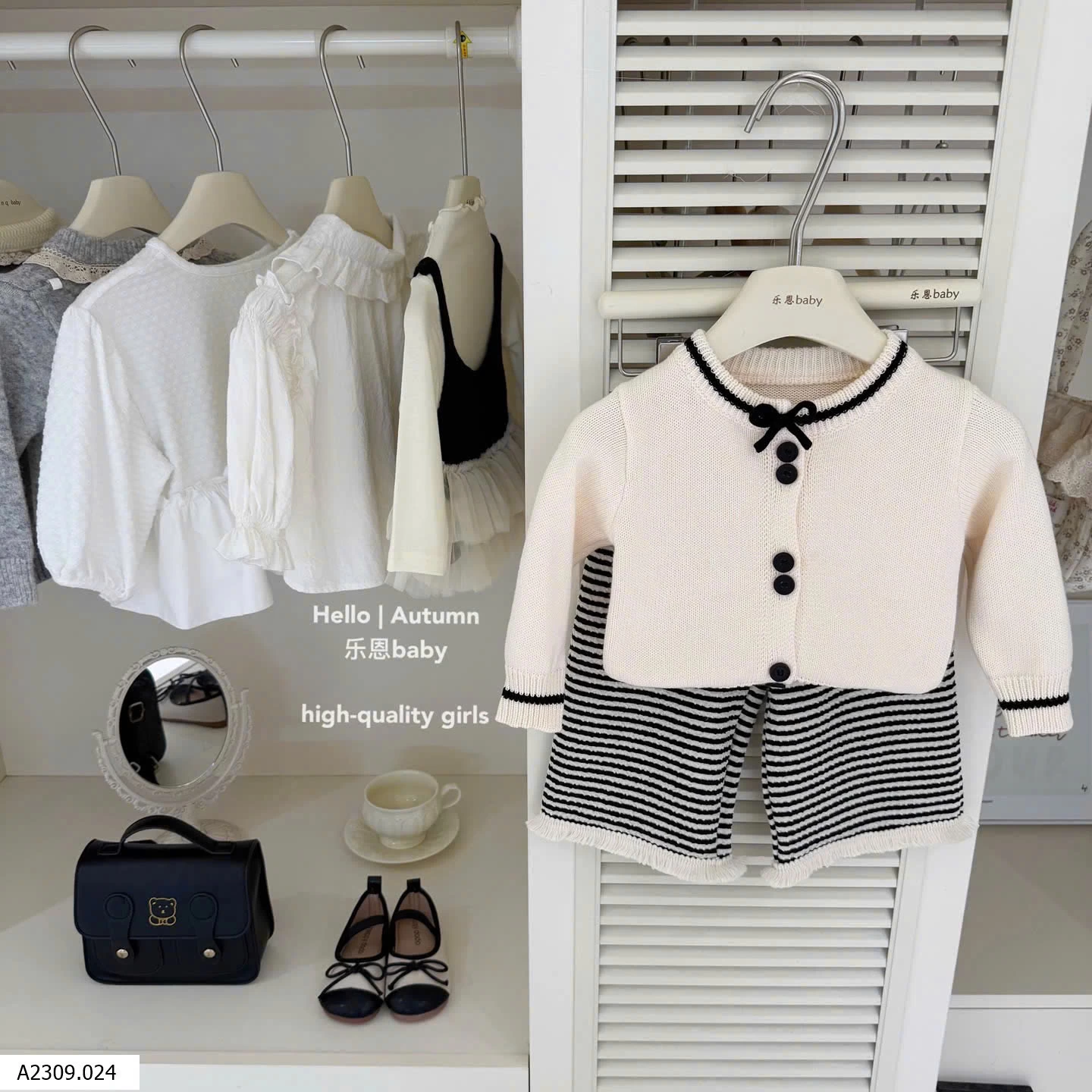 SET ÁO CARDIGAN MIX QUẦN KẺ BG   Giá sỉ 270k