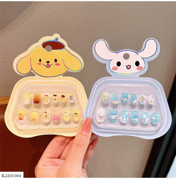 HỘP NAILS BOX CUTE CHO BÉ  Sỉ 60k/ 1 set mix 6 bộ đủ màu