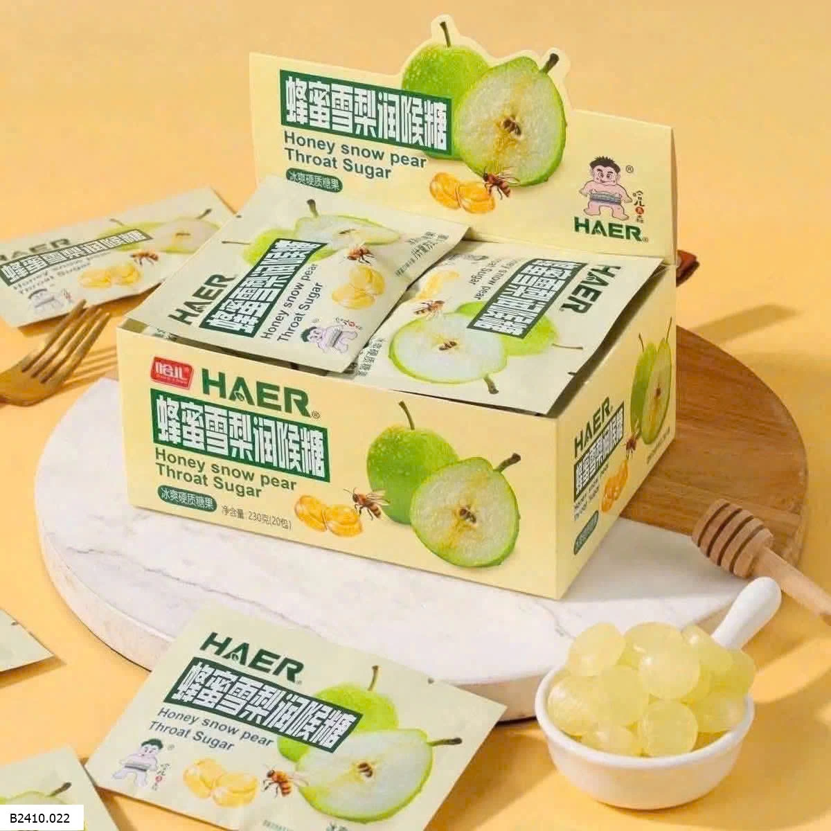 Kẹo mật ong lê tuyết nhà HAER FOOD   Giá sỉ 60k/h