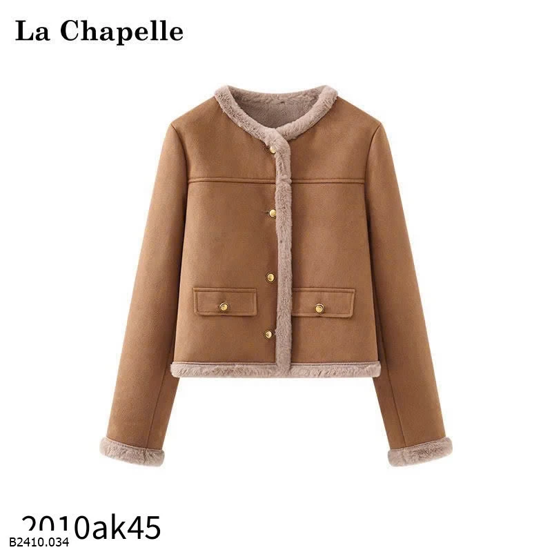 ÁO KHOÁC DA LỘN LÓT LÔNG LA CHAPELLE   Giá sỉ 430k