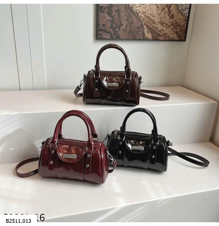 TÚI XÁCH DA BÓNG DÁNG THÙNG  Giá sỉ 160k