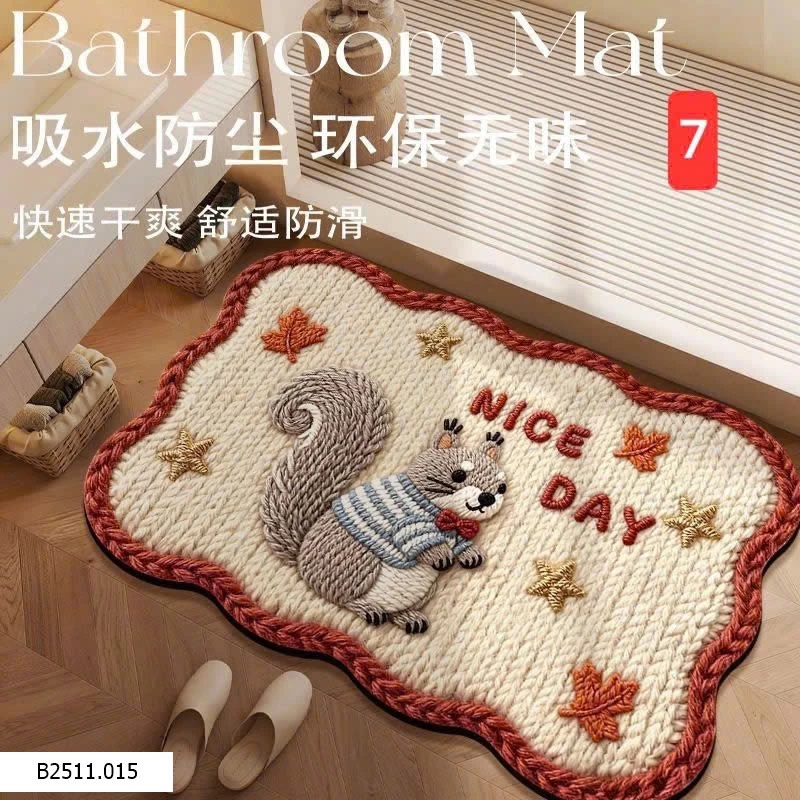 THẢM CHÂN HOẠ TIẾT 3D SIÊU THẤM NƯỚC Giá sỉ 45k