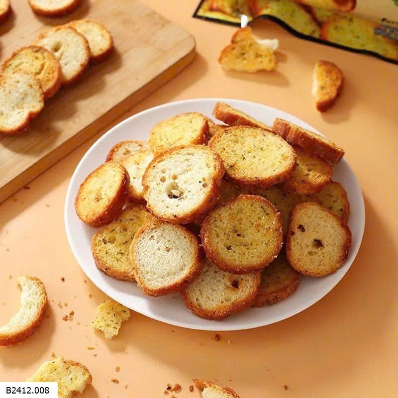 BÁNH MÌ SẤY BƠ TỎI HÀN QUỐC  Giá sỉ 85k/2 gói