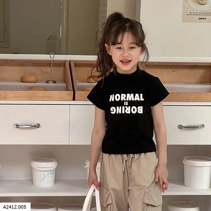 ÁO PHÔNG CHỮ AMBB BÉ GÁI   Giá sỉ Sz 90-150: 75K 160: 86K 170: 96k