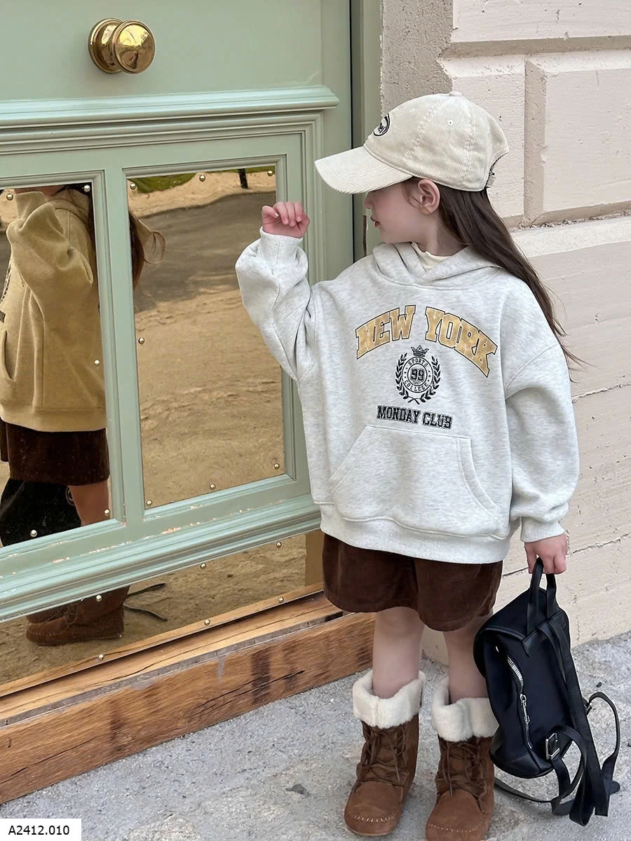 ÁO NỈ HODDIE NEW YORK AMBB   Giá sỉ 90-150: 184K 160: 202K 170: 220K