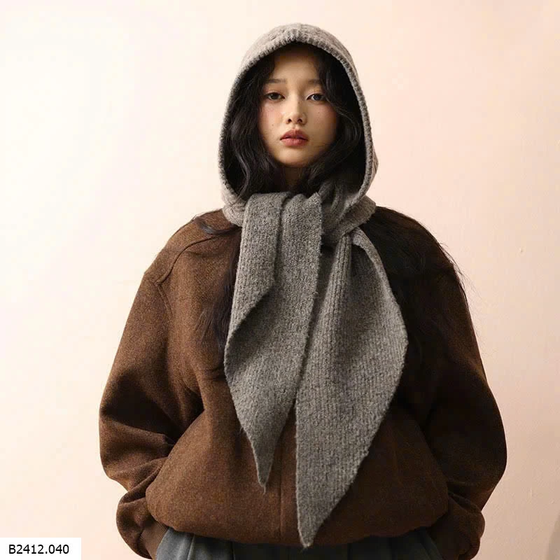 MŨ LEN LIỀN KHĂN QUÀNG NỮ  Giá sỉ 120ka