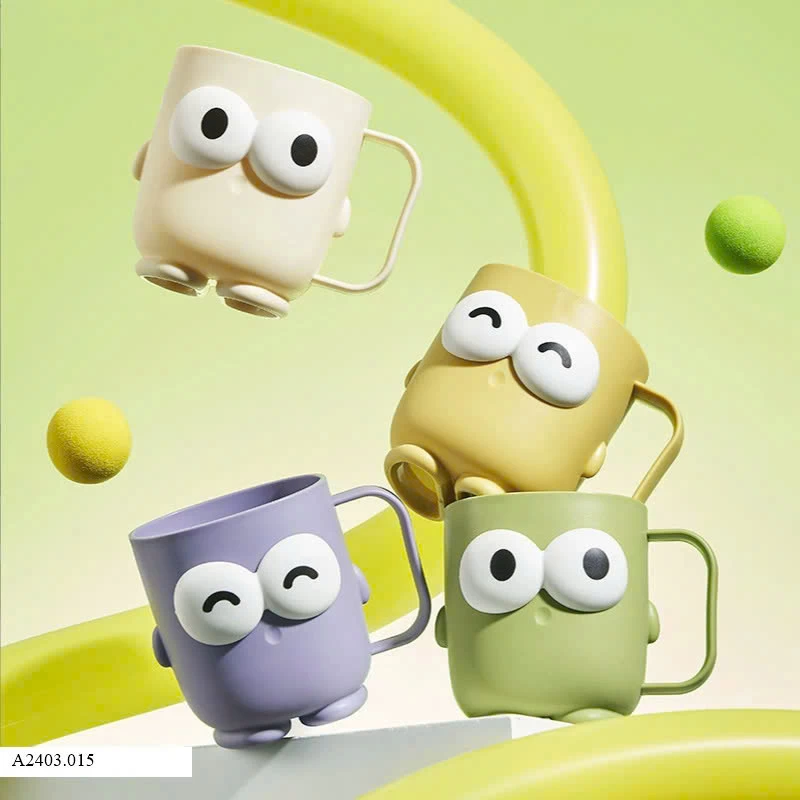 CỐC ĐÁNH RĂNG CUTE CÓ QUAI CẦM   Sỉ  30k/1 set 2 chiếc mix màu ngẫu nhiên