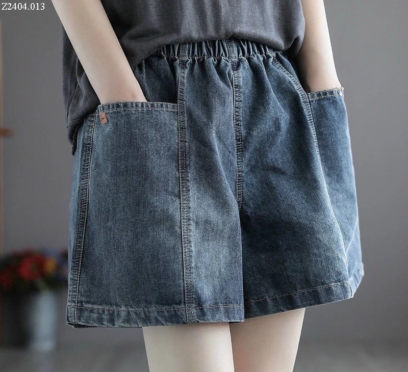 Quần short jeans nữ ống rộng  Si 115k