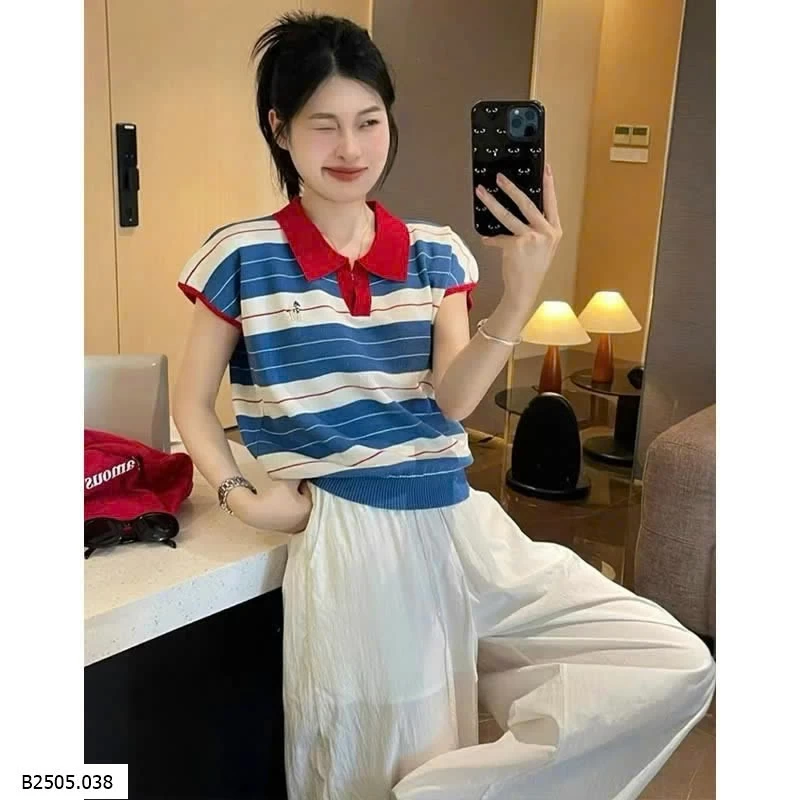 Áo Polo Dệt Kim Nữ  Sỉ 125k